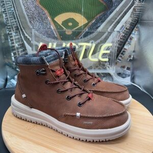 HEYDUDE Junior Bradley Classic Boots Lightweight Water-Repellant Pull-On Size J6